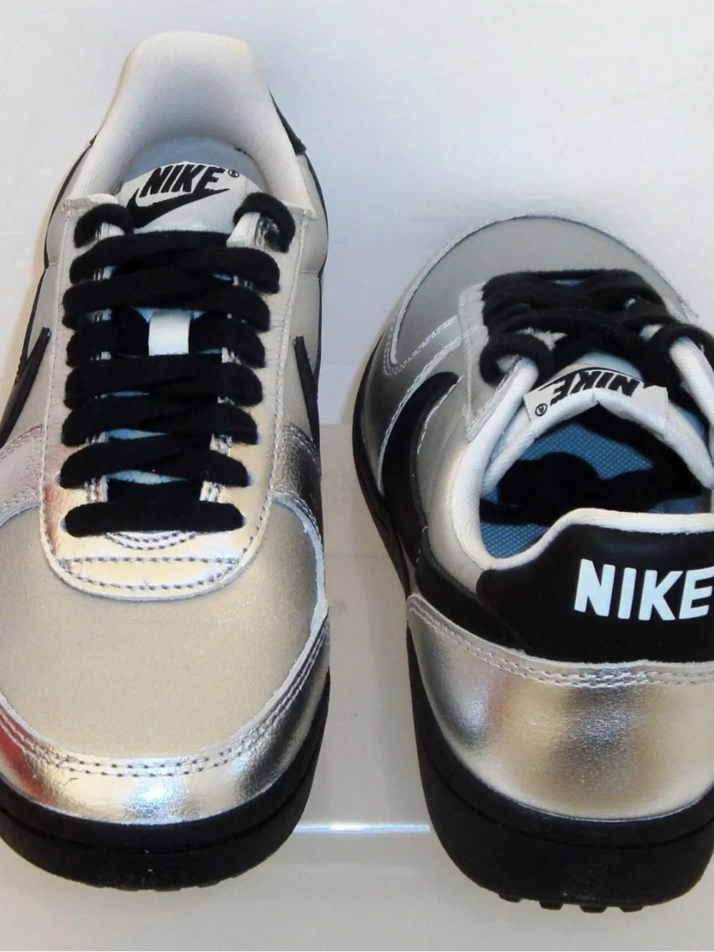 Nike Wmns Field General 82 'Metallic Silver Black' Women HQ7397-001 box no lid